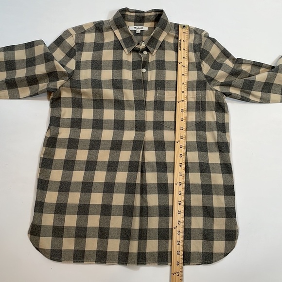 Madewell top Size S Longsleeve Button Down EUC Flannel Buffalo Check - Picture 9 of 14